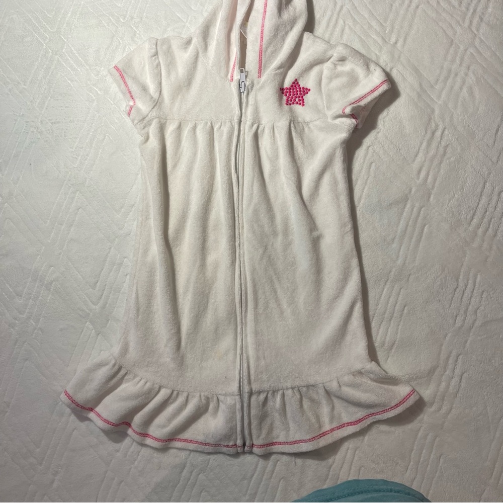 Girls hooded swim coverup